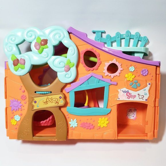 Littlest Pet Shop Toys Littlest Pet Shop Orange Treehouse Clubhouse